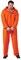 The Costume Center Orange and Black Got Busted Halloween Costume - Extra Large